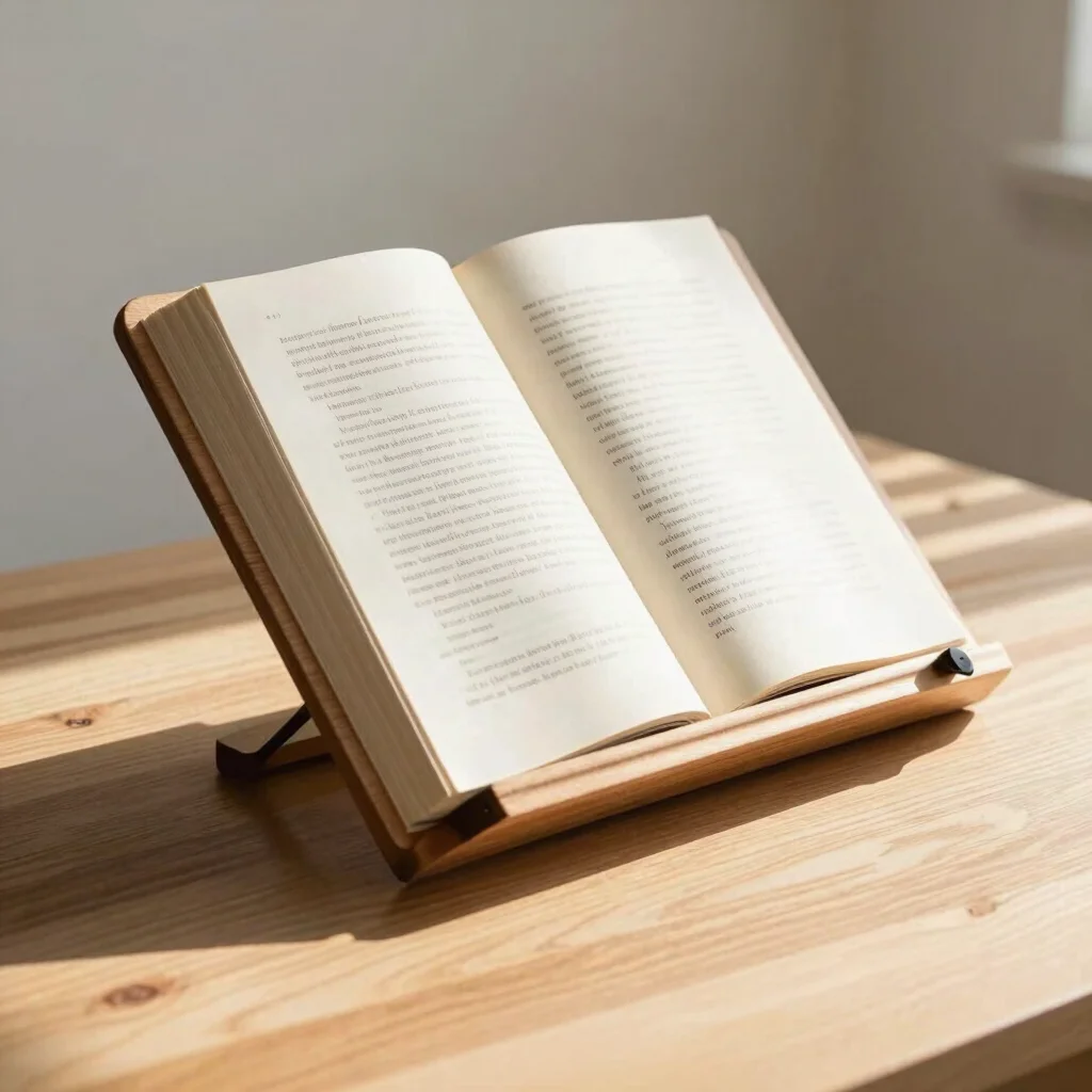 Solid Oak Book Stand
